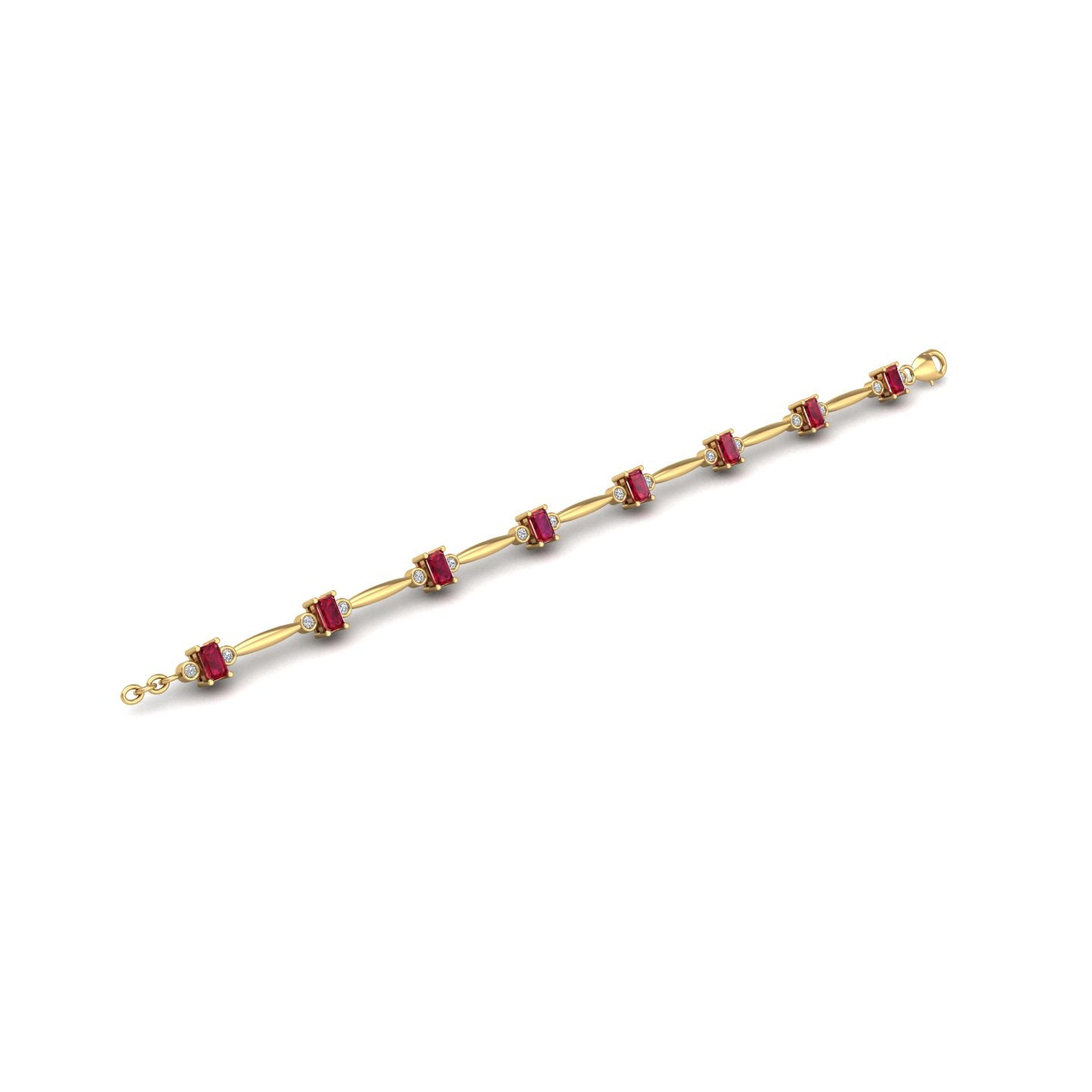 Stardust Designer Bracelet - Ruby Emerald