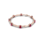 Stardust Designer Bracelet - Ruby Oval