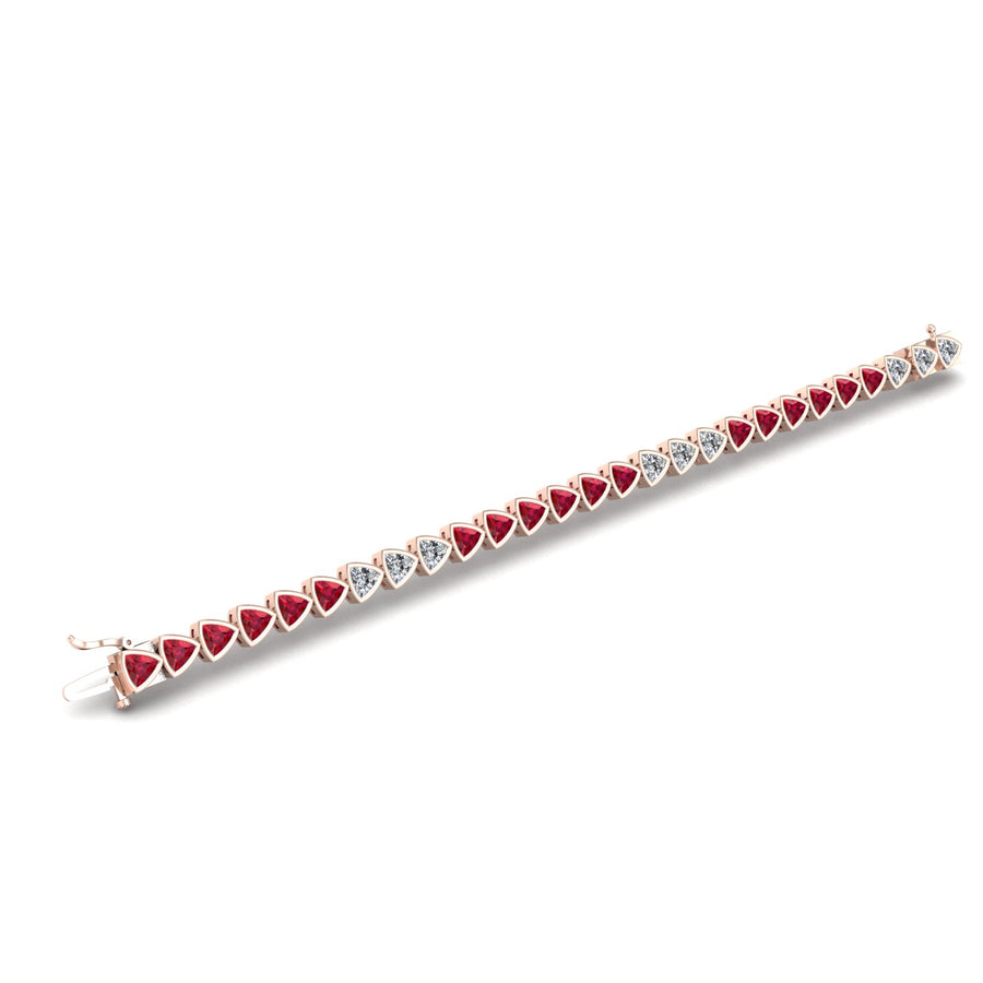 Stellar Tennis Bracelet - Ruby Trillion