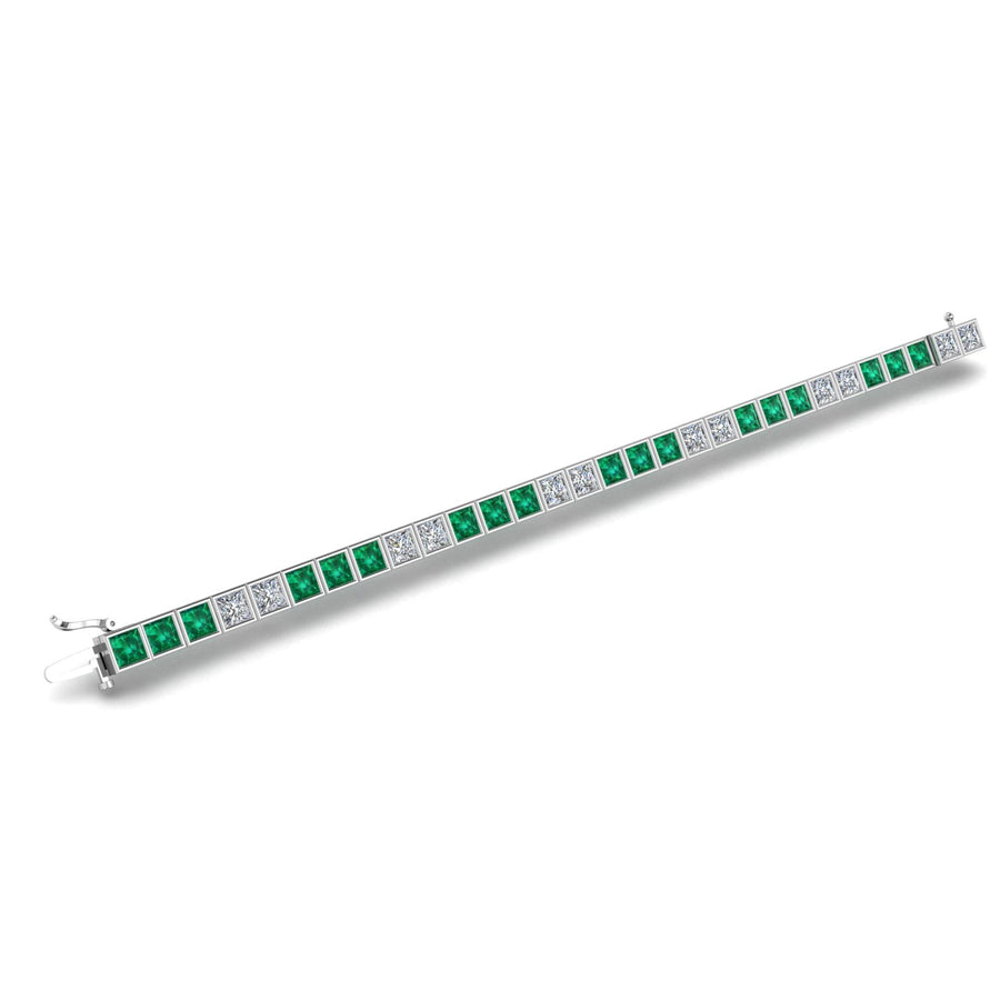 Stellar Tennis Bracelet - Emerald Princess