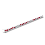 Stellar Tennis Bracelet - Ruby Trillion