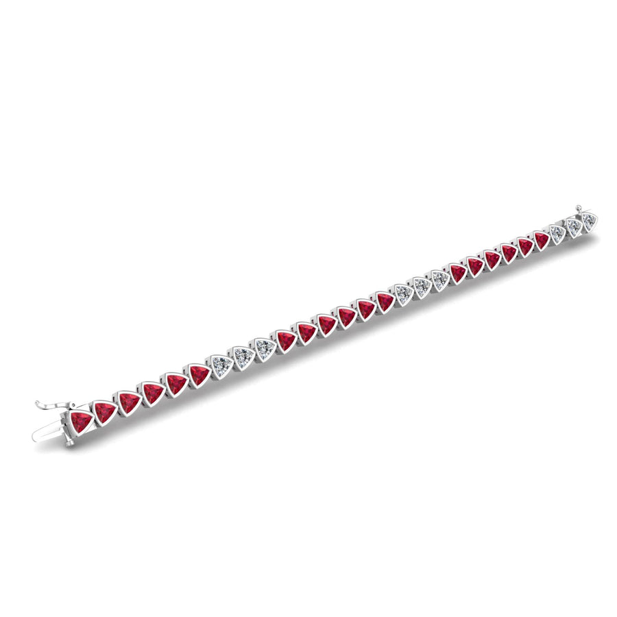 Stellar Tennis Bracelet - Ruby Trillion