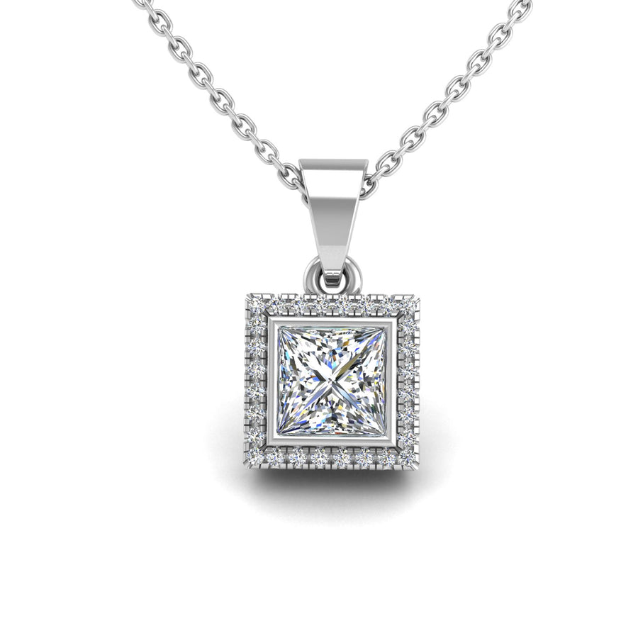 Divine Halo Pendant - Diamond Princess