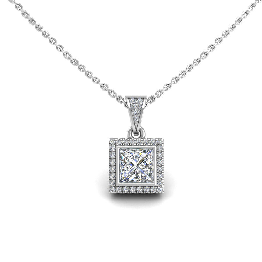 Heavenly Halo Pendant - Diamond Princess