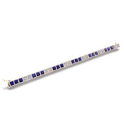 Stellar Tennis Bracelet - Blue Sapphire Princess