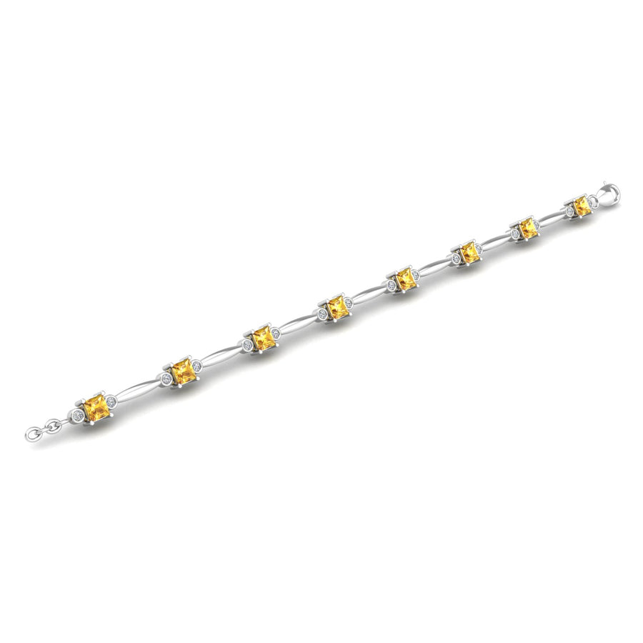 Stardust Designer Bracelet - Yellow Sapphire Princess