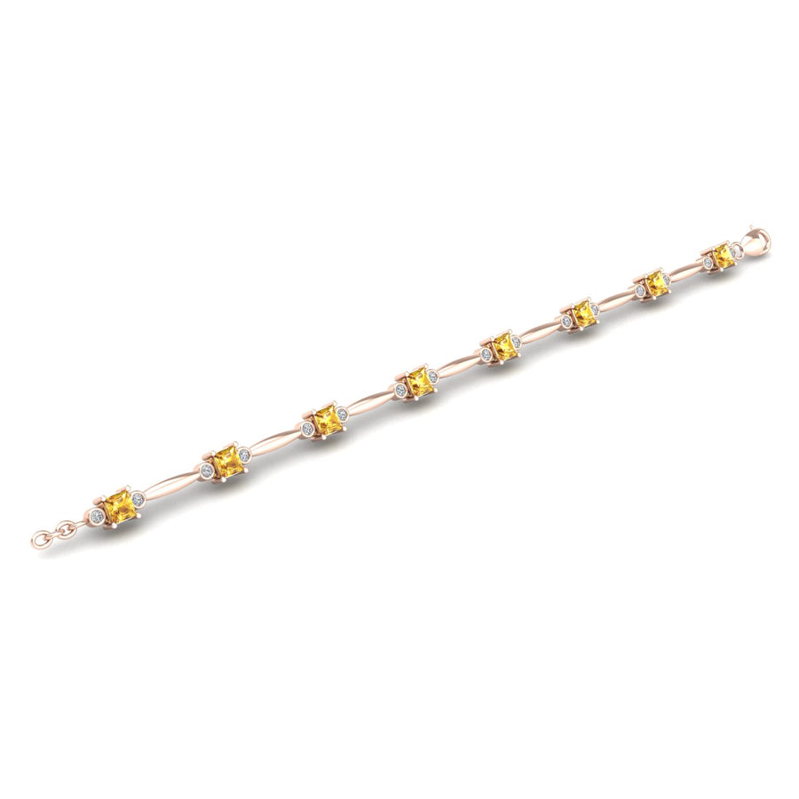 Stardust Designer Bracelet - Yellow Sapphire Princess