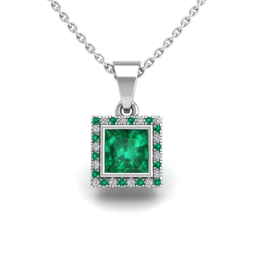 Divine Halo Pendant - Emerald Princess