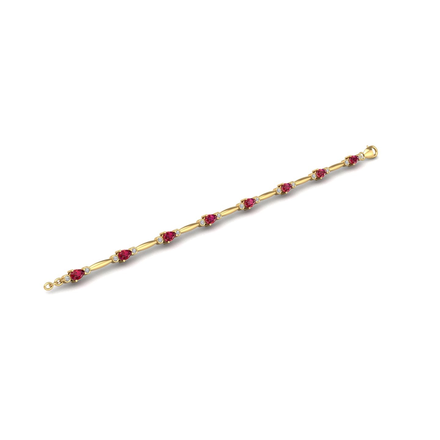 Stardust Designer Bracelet - Ruby Pear