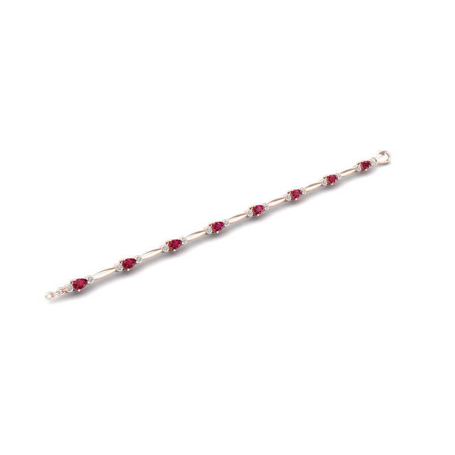 Stardust Designer Bracelet - Ruby Pear
