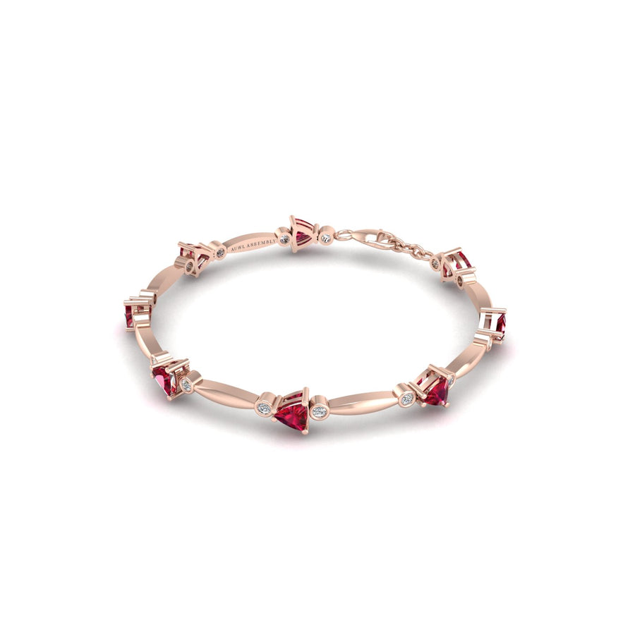 Stardust Designer Bracelet - Ruby Trillion