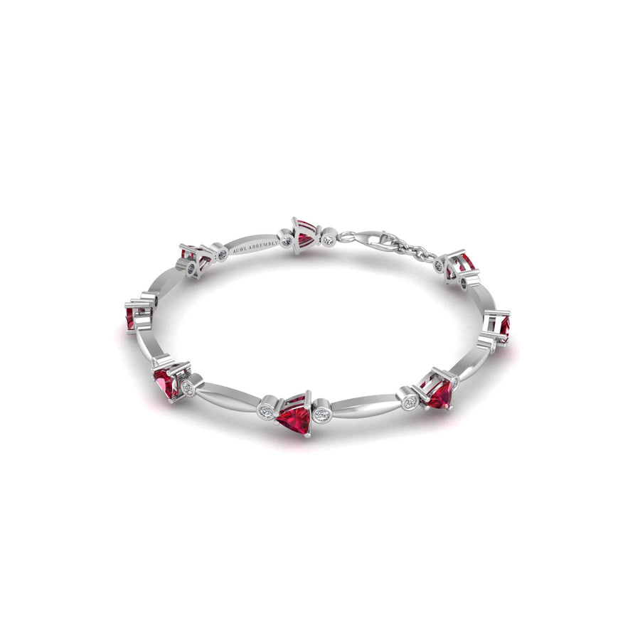 Stardust Designer Bracelet - Ruby Trillion