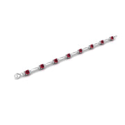 Stardust Designer Bracelet - Ruby Cushion