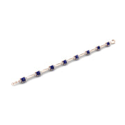 Stardust Designer Bracelet - Blue Sapphire Princess