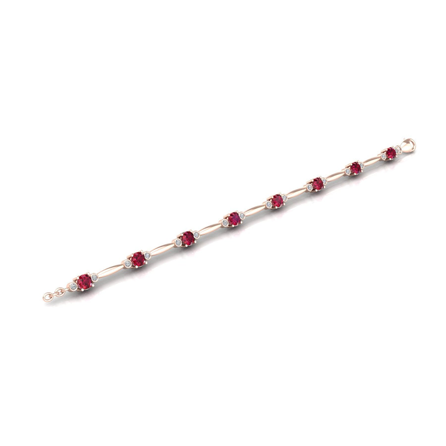 Stardust Designer Bracelet - Ruby Round