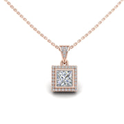 Heavenly Halo Pendant - Diamond Princess