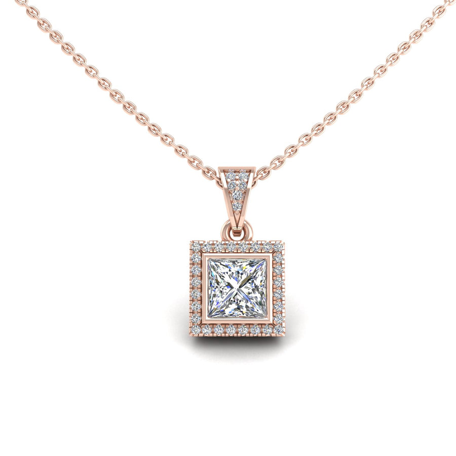 Heavenly Halo Pendant - Diamond Princess