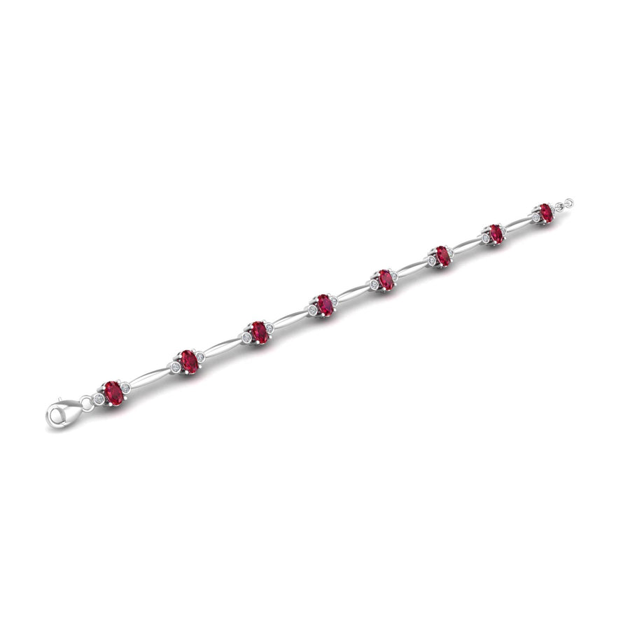 Stardust Designer Bracelet - Ruby Oval