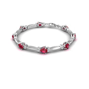 Stardust Designer Bracelet - Ruby Pear