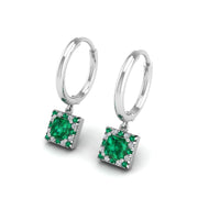 Mystic Hoop Earrings - Halo - Emerald Princess