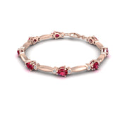 Stardust Designer Bracelet - Ruby Pear