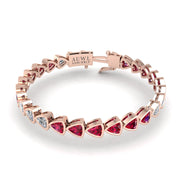 Stellar Tennis Bracelet - Ruby Trillion