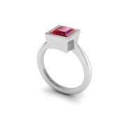 Celestial Solitaire Ring - Ruby Princess
