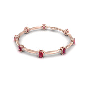 Stardust Designer Bracelet - Ruby Emerald