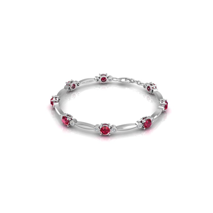 Stardust Designer Bracelet - Ruby Round