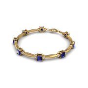 Stardust Designer Bracelet - Blue Sapphire Princess