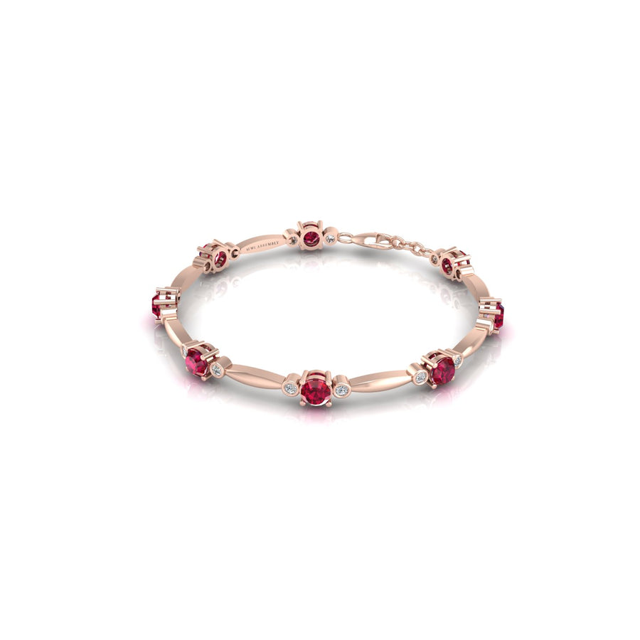 Stardust Designer Bracelet - Ruby Round