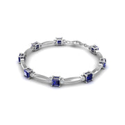 Stardust Designer Bracelet - Blue Sapphire Princess
