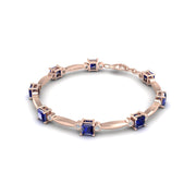 Stardust Designer Bracelet - Blue Sapphire Princess