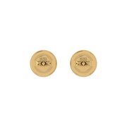 Cosmic Stud Earrings - Halo - Yellow Sapphire Round