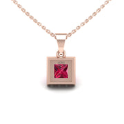 Heavenly Halo Pendant - Ruby Princess