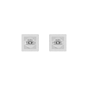 Cosmic Stud Earrings - Halo - Diamond Princess