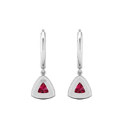 Mystic Hoop Earrings - Halo - Ruby Trillion