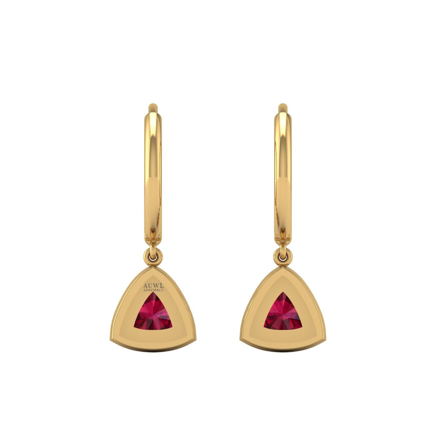 Mystic Hoop Earrings - Halo - Ruby Trillion