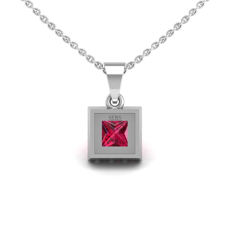 Heavenly Halo Pendant - Ruby Princess