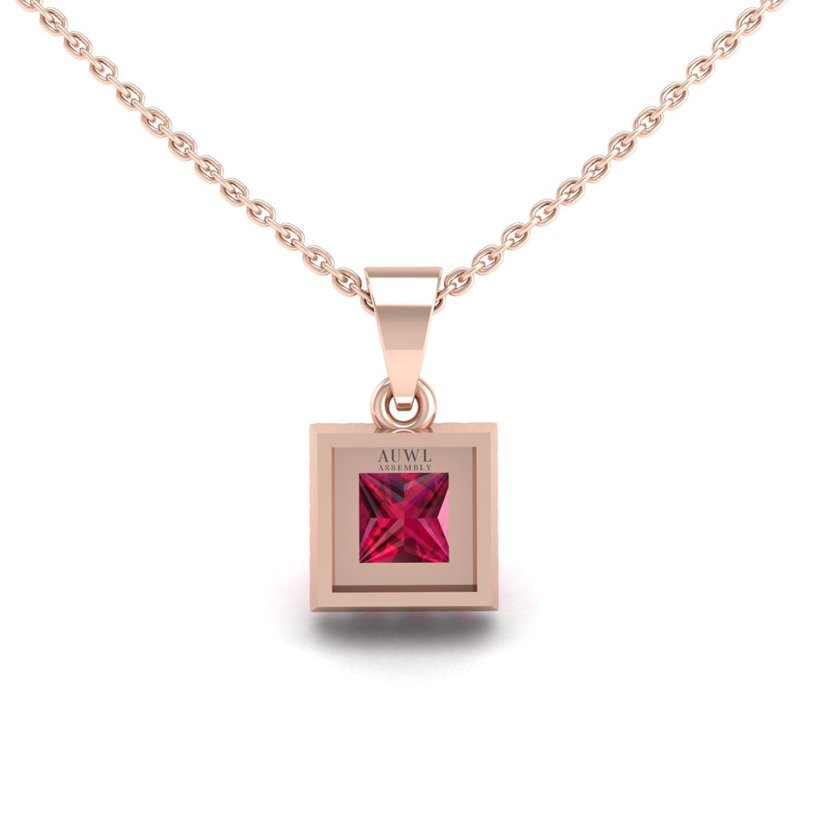 Divine Halo Pendant - Ruby Princess