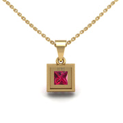 Divine Halo Pendant - Ruby Princess