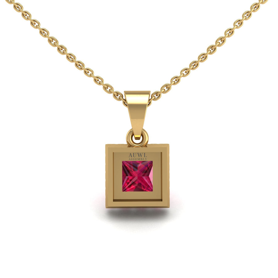 Divine Halo Pendant - Ruby Princess