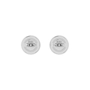 Cosmic Stud Earrings - Halo - Yellow Sapphire Round