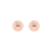 Cosmic Stud Earrings - Halo - Yellow Sapphire Round