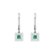 Mystic Hoop Earrings - Halo - Emerald Princess