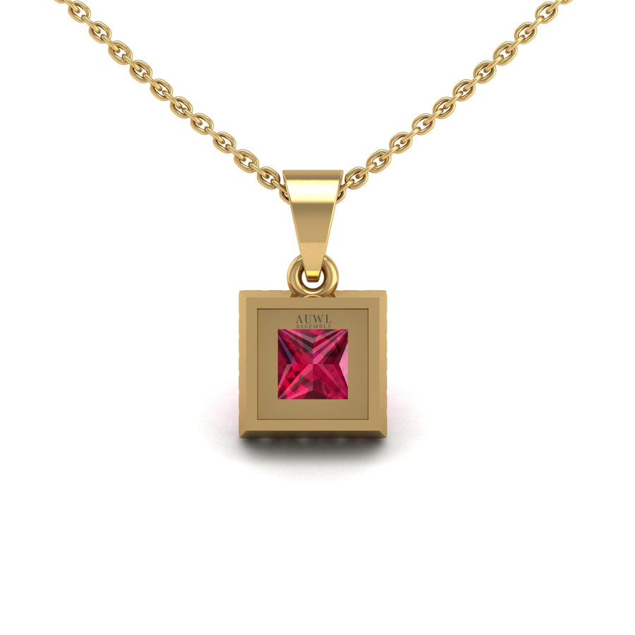 Heavenly Halo Pendant - Ruby Princess