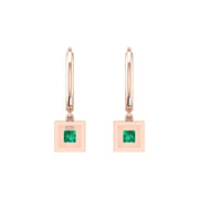 Mystic Hoop Earrings - Halo - Emerald Princess