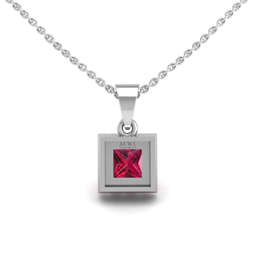 Divine Halo Pendant - Ruby Princess