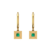 Mystic Hoop Earrings - Halo - Emerald Princess