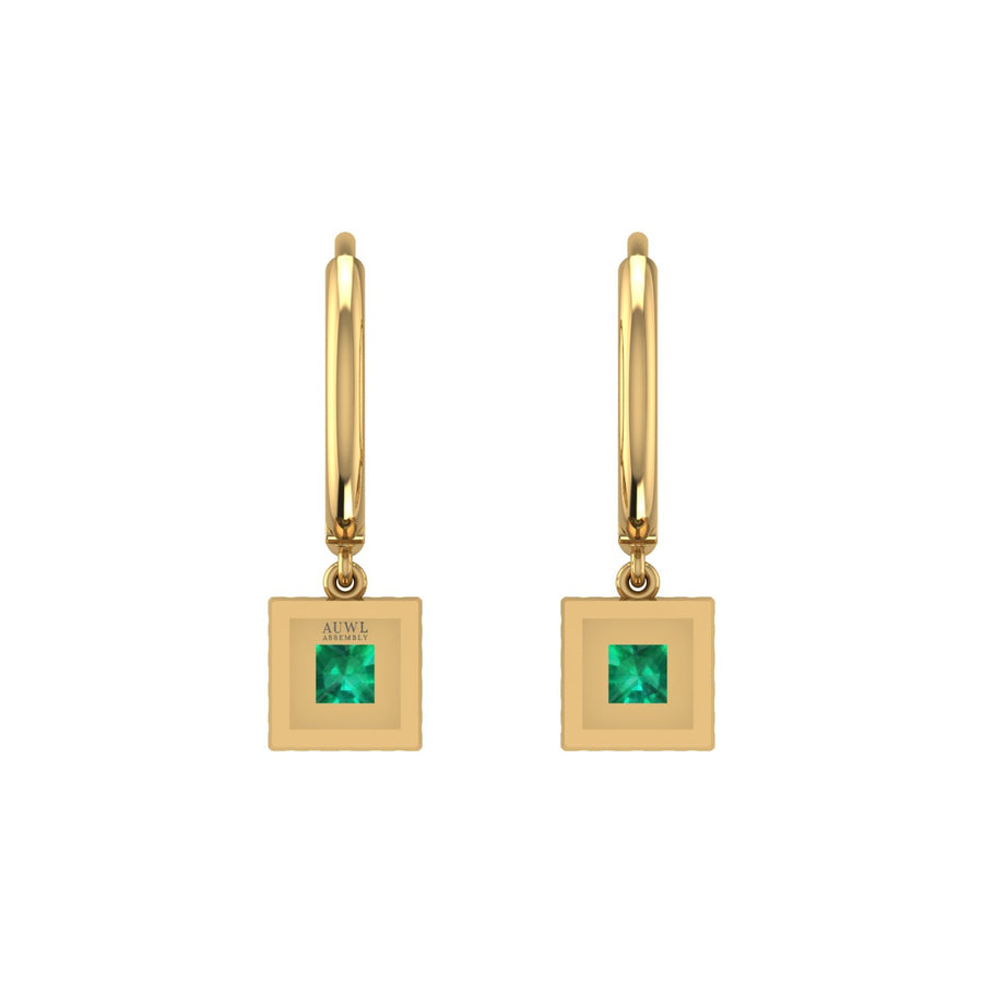 Mystic Hoop Earrings - Halo - Emerald Princess